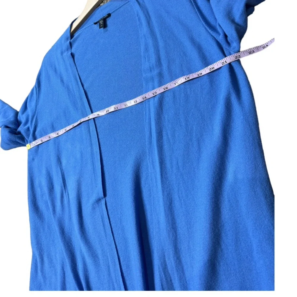 Eileen Fisher The Organic Difference Horizon Blue Open Front Shaped Cardigan S